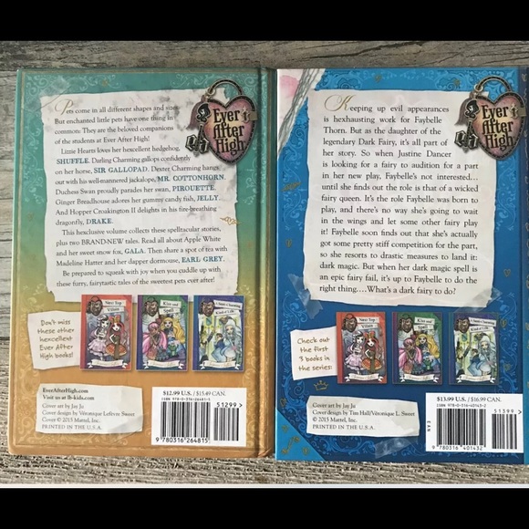 Ever After High Storybook Legends, A Wonderful World. 1st Hardcover - Picture 2 of 2